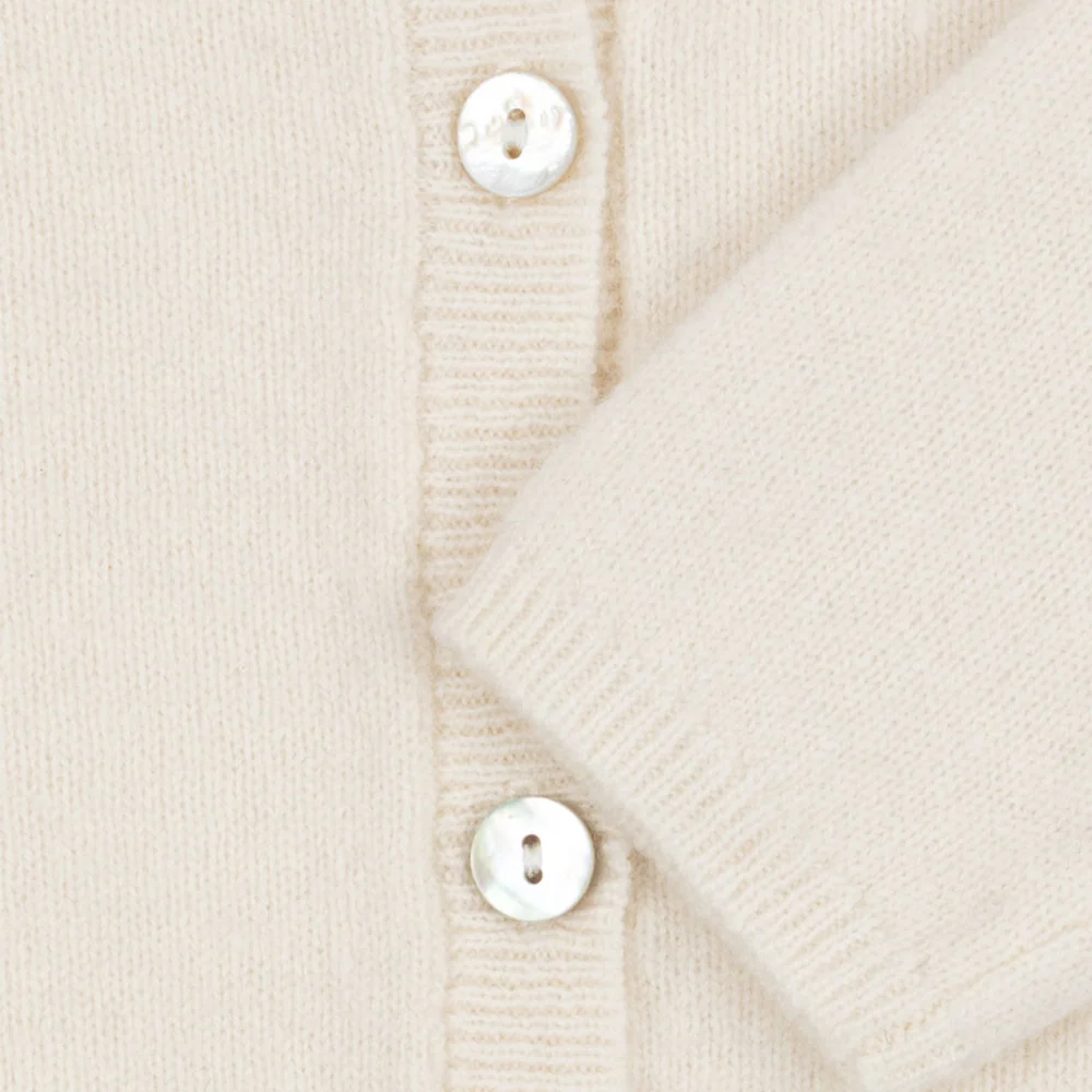 Fanga Fontana Baby Cardigan 'Savora' Antique White - Image 4