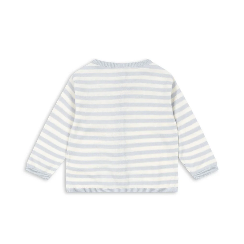 Fanga Fontana Baby Strick-Cardigan 'Venti' Gray Dawn - Image 3