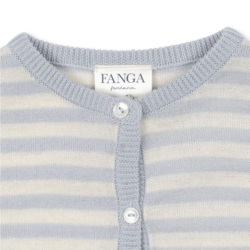 Fanga Fontana Baby Strick-Cardigan 'Venti' Gray Dawn - Image 4