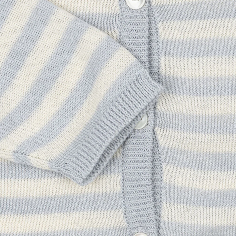 Fanga Fontana Baby Strick-Cardigan 'Venti' Gray Dawn - Image 5