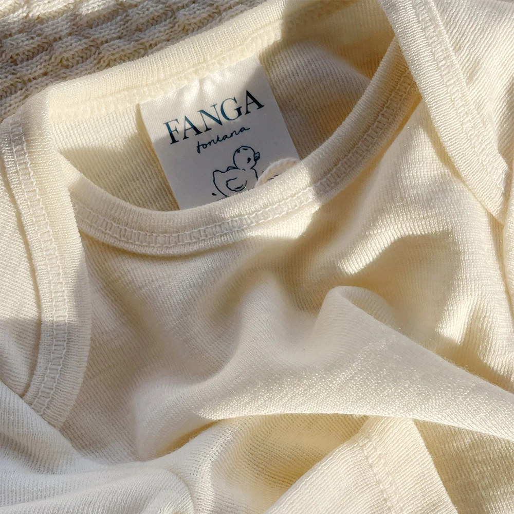 Fanga Fontana Body aus Merinowolle 'Erba' Beige Melange - Image 2