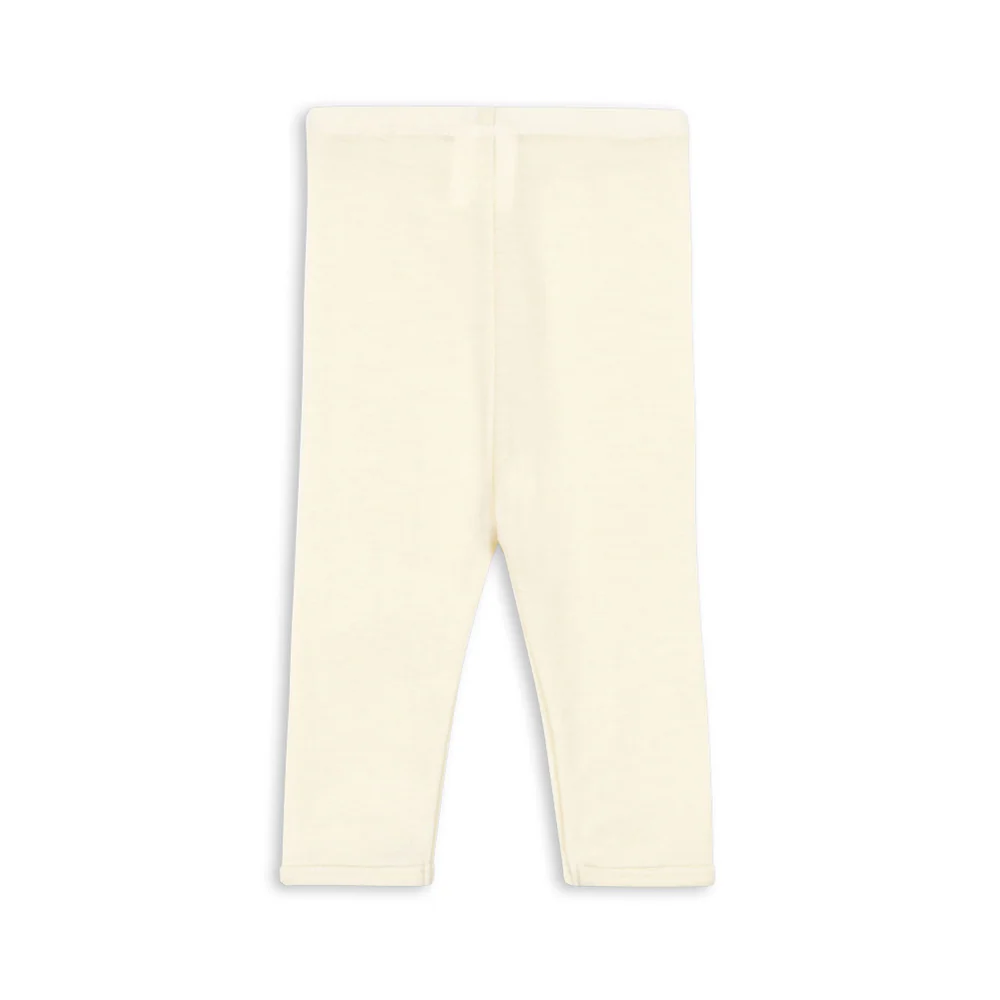 Fanga Fontana Leggings aus Merinowolle 'Erba' Beige Melange - Image 3