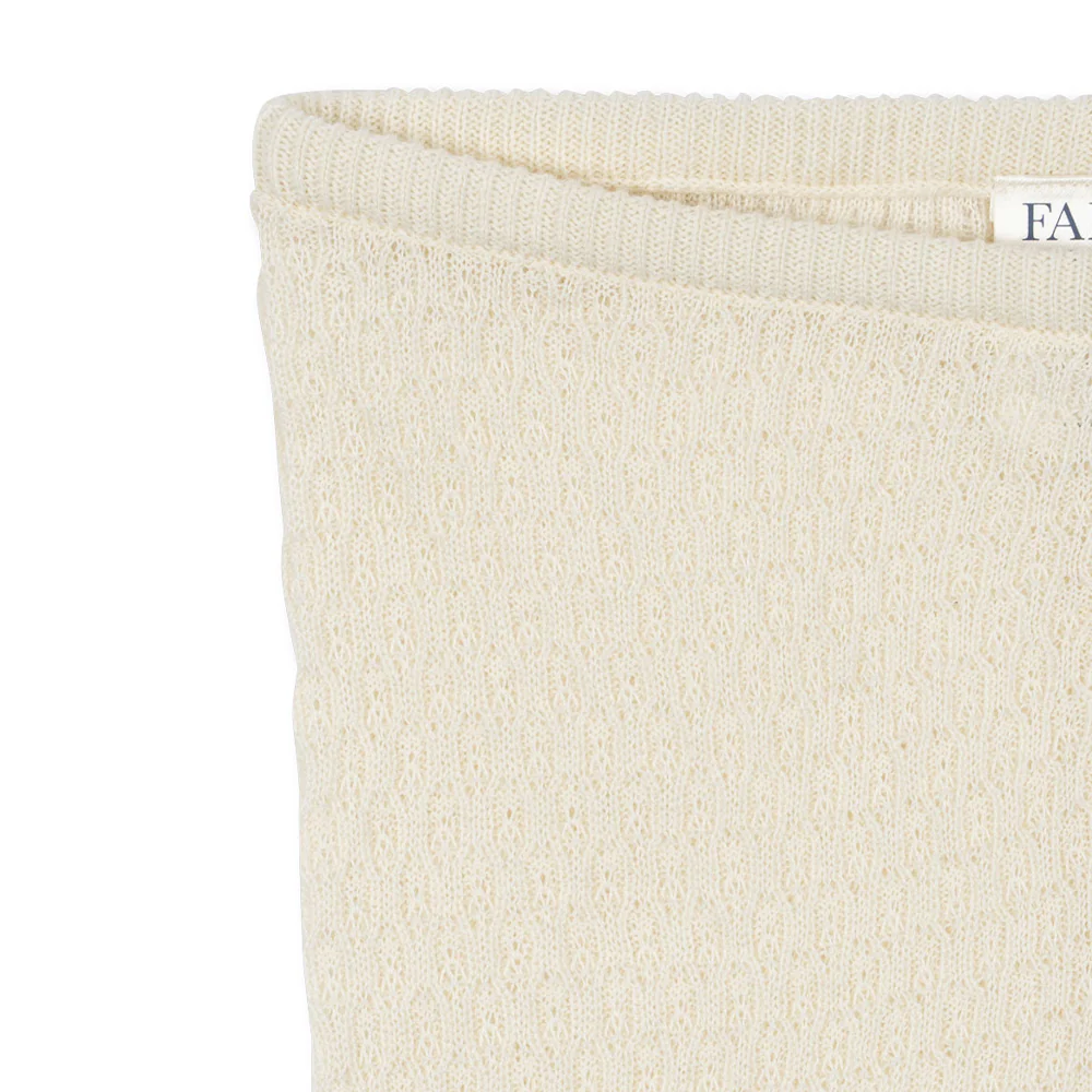 Fanga Fontana Pointelle-Leggings 'Venti' Antique White - Image 2