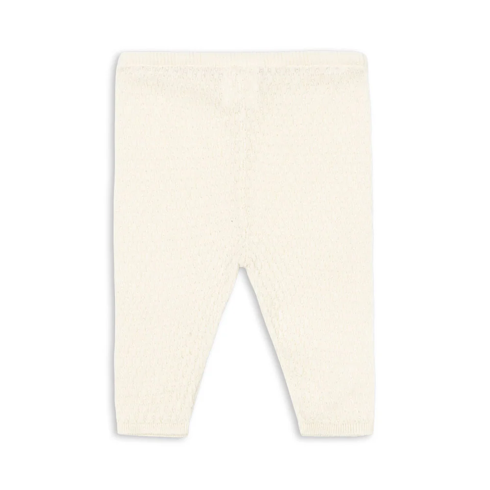 Fanga Fontana Pointelle-Leggings 'Venti' Antique White - Image 3