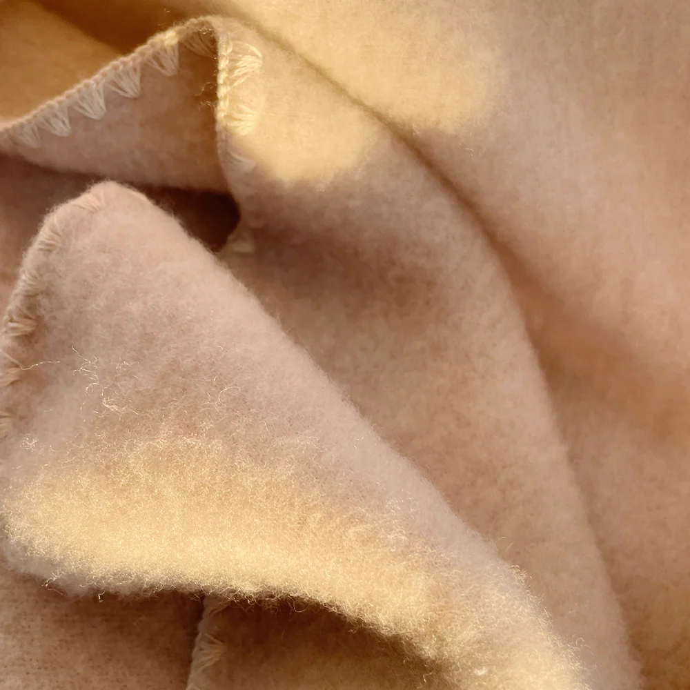 Fanga Fontana Wollfleece Babydecke 'Erba' Oatmeal Melange - Image 10