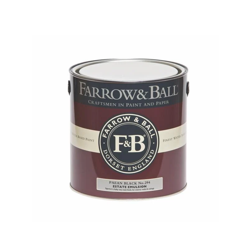 Farrow & Ball  Estate Emulsion  Paean Black 294 - Image 2