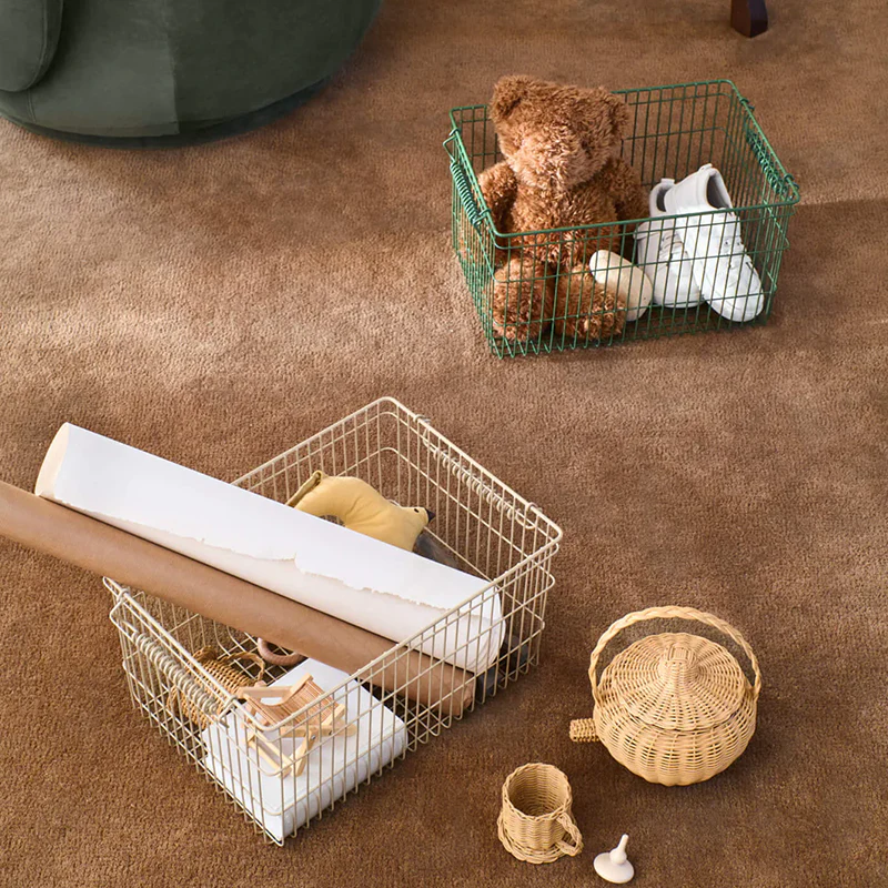 Ferm Living 2er Set Stapelbarer Aufbewahrungskorb 'Cala' Verdant Green - Image 2