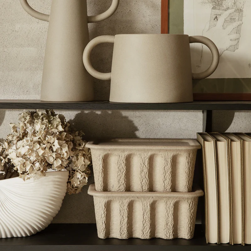 Ferm Living  Aufbewahrungsbox 'small' Papier 2er Set  Brown - Image 3
