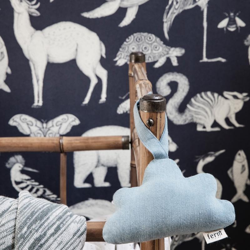 Ferm Living  Katie Scott Tapete Animals  Dark Blue - Image 3