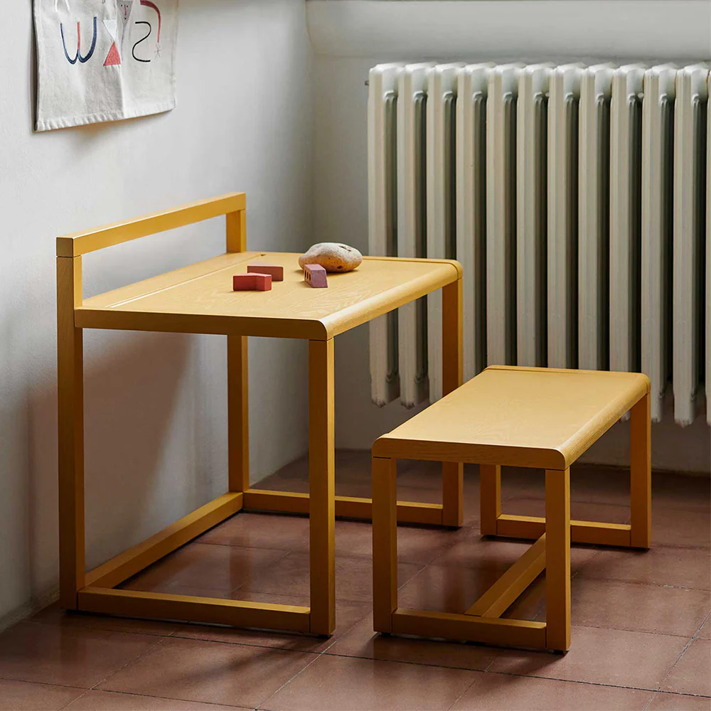 Ferm Living  Little Architect Sitzbank  Yellow - Image 2