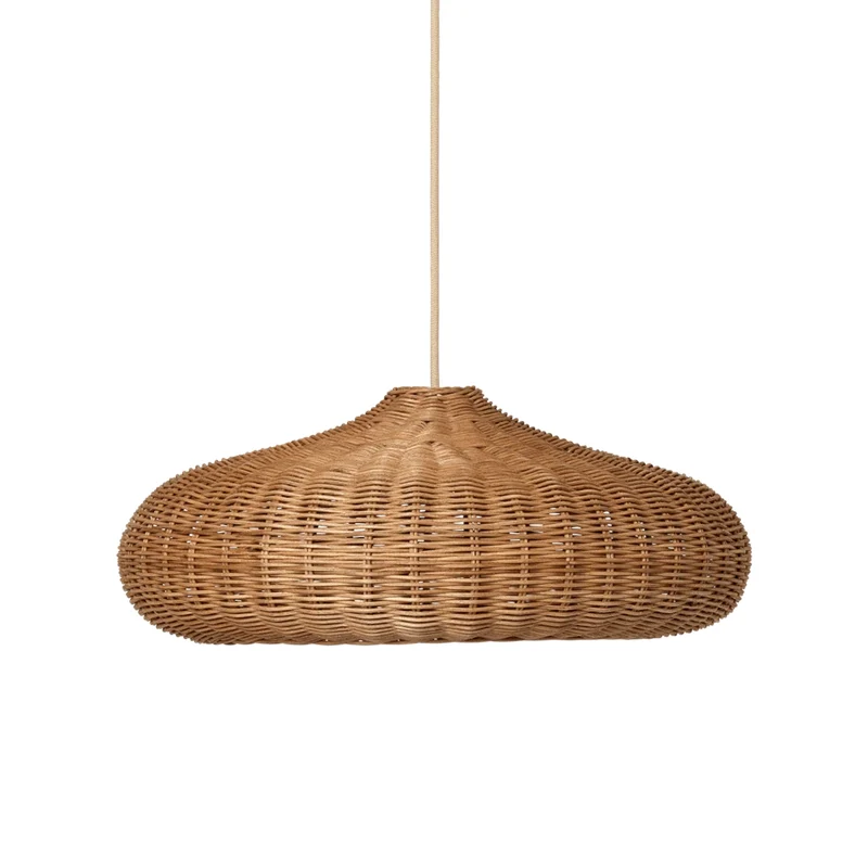 Ferm Living  Rattan Lampe 'Disc'  Natur - Image 4