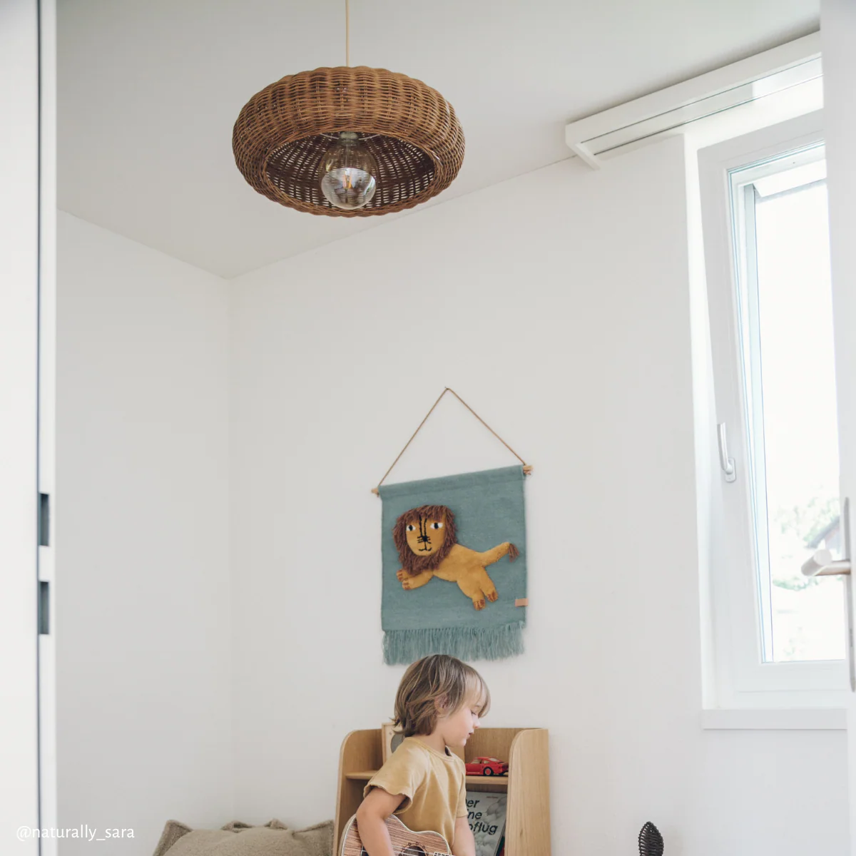 Ferm Living  Rattan Lampe 'Disc'  Natur - Image 5