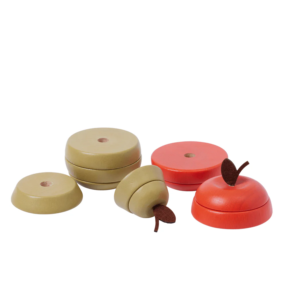 Ferm Living Stapelspielzeug 2er Set 'Apple and Pear' - Image 3