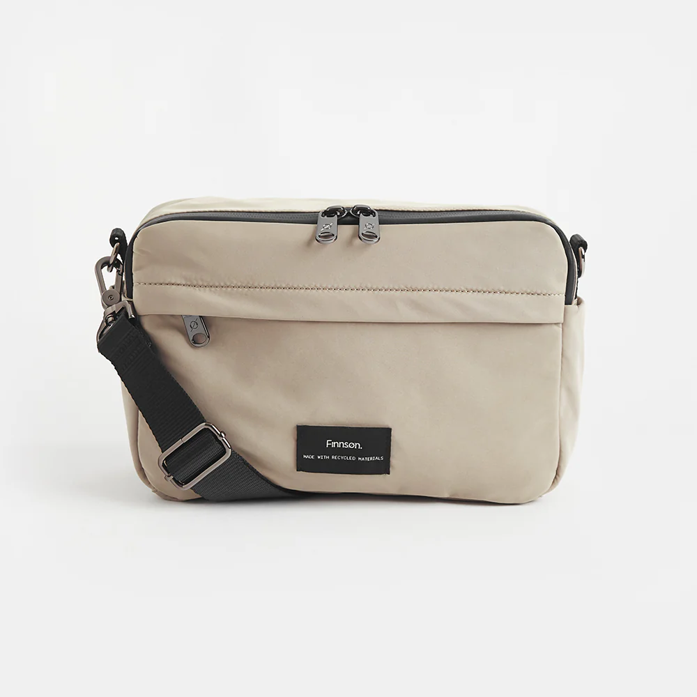 Finnsøn  Eco Kinderwagen Organizer mit Kinderwagenclips 'FRIDA' Taupe - Image 3