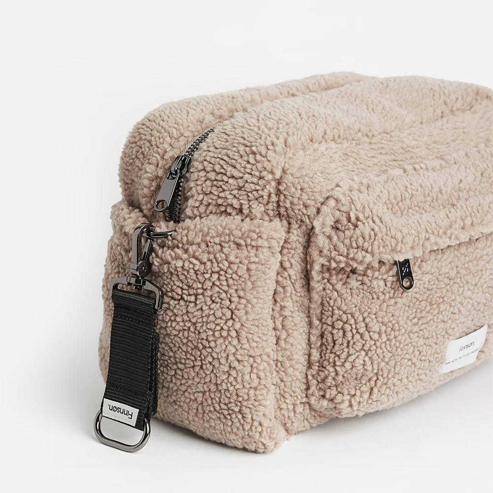 Finnsøn  Eco Oversized Kinderwagen Organizer mit Kinderwagenclips 'FREYA' Beige - Image 5