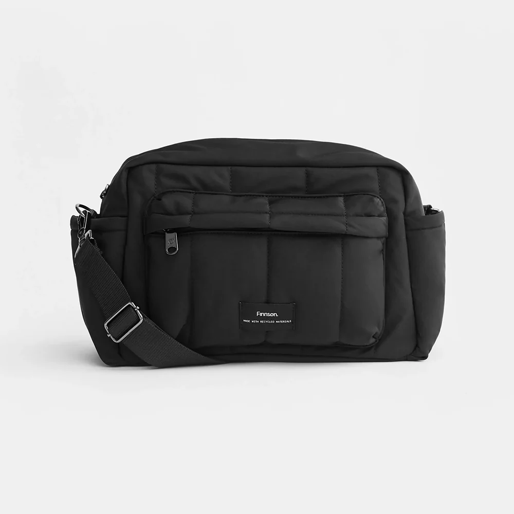 Finnsøn  Eco Oversized Kinderwagen Organizer mit Kinderwagenclips 'FREYA'  Black - Image 3