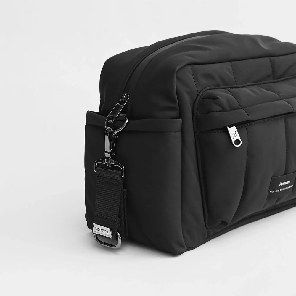 Finnsøn  Eco Oversized Kinderwagen Organizer mit Kinderwagenclips 'FREYA'  Black - Image 8