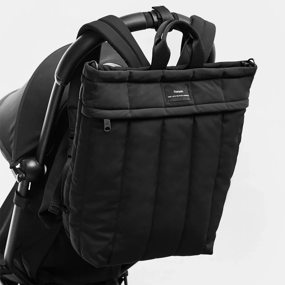 Finnsøn  Eco Wickelrucksack mit Wickelunterlage 'RAE'  Black - Image 3
