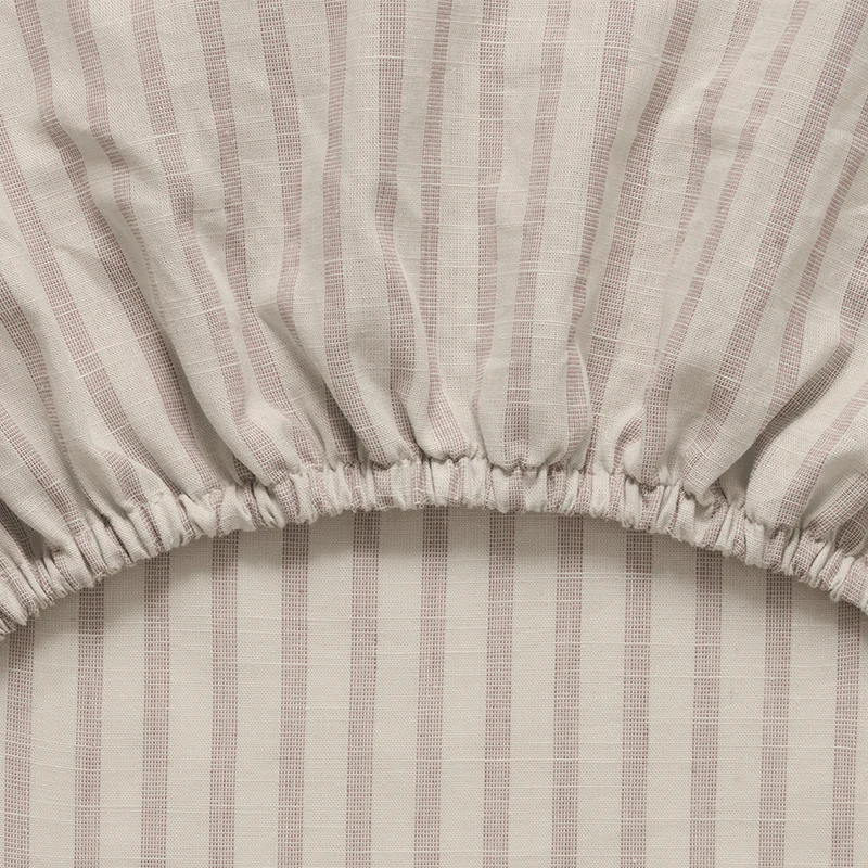 Garbo & Friends Fixleintuch 90 x 200 cm Stripe Mauve - Image 3