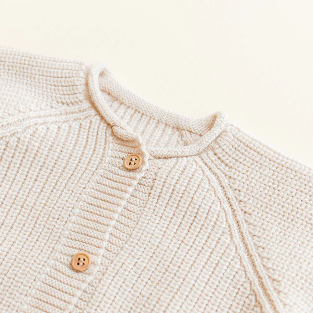 Hvid  Baby Cardigan 'Inga' Cream - Image 3