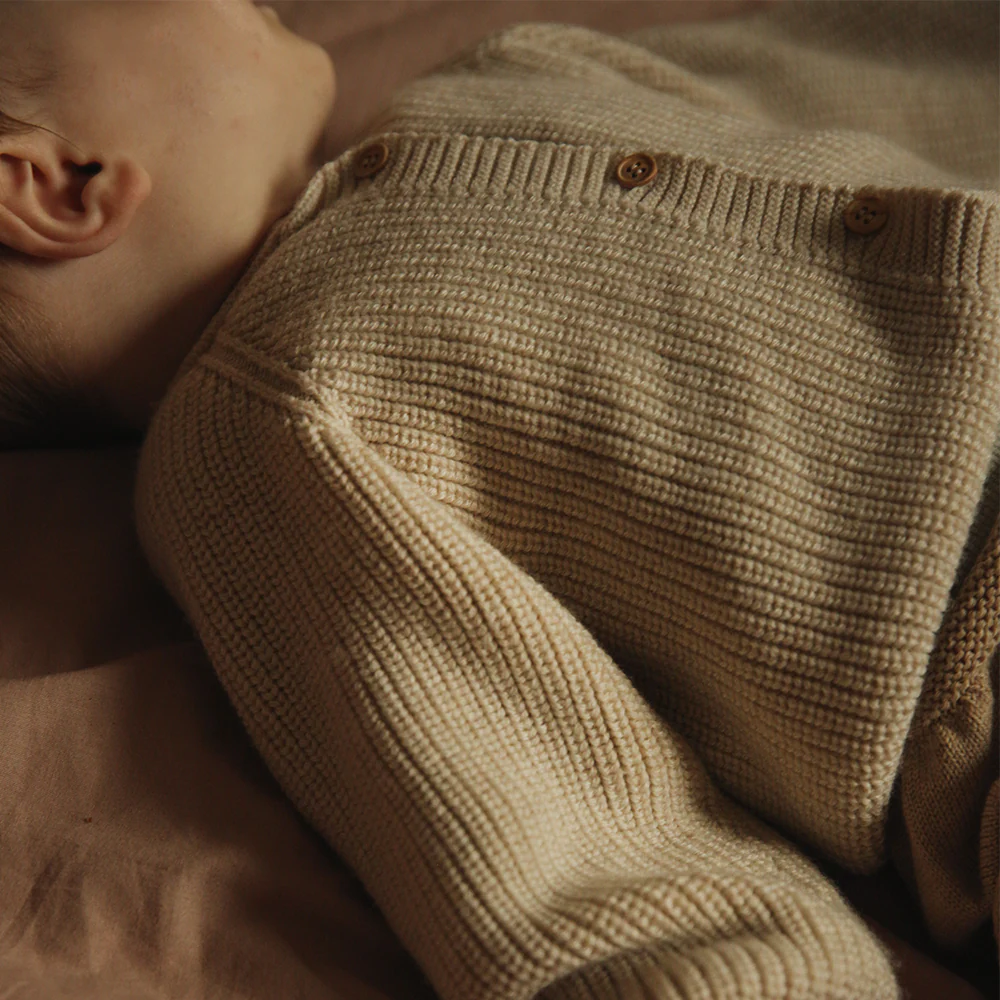 Hvid  Baby Cardigan 'Inga' Cream - Image 7