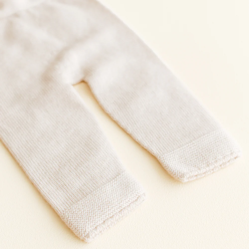 Hvid  Baby Strickhose 'Guido'  Cream - Image 2