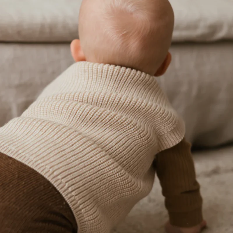 Hvid  Baby Strickweste 'Harvey'  Cream - Image 4