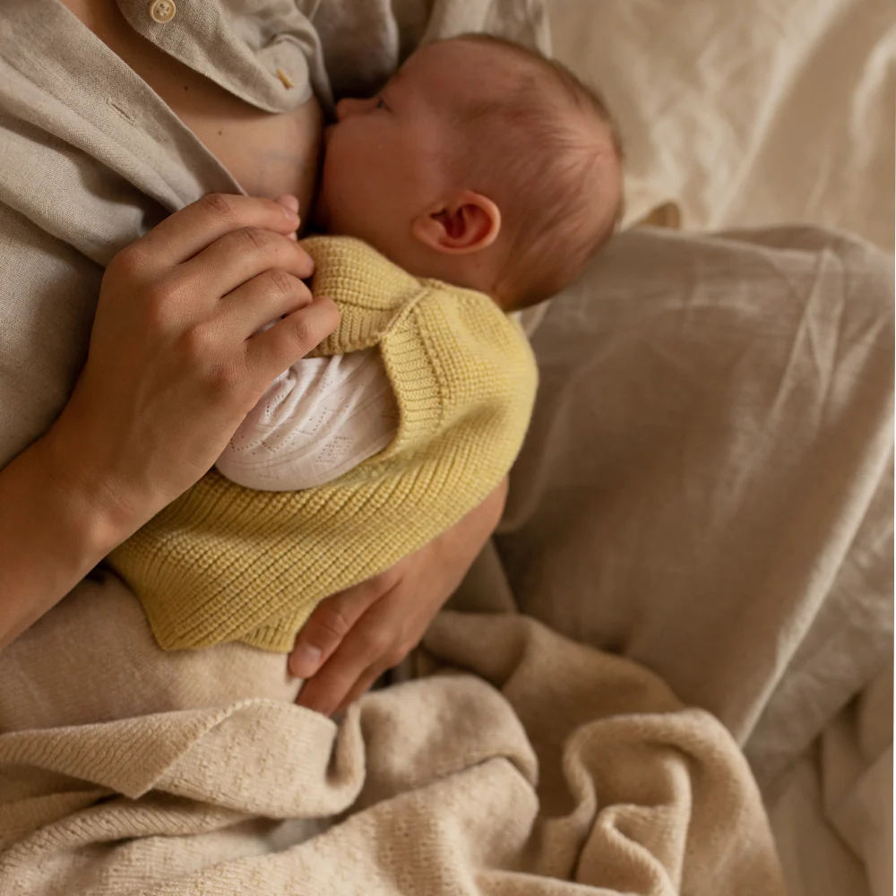 Hvid  Baby Strickweste 'Harvey' Light Yellow - Image 6