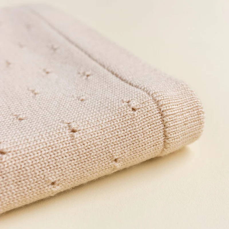 Hvid  Babydecke Bibi  Oat - Image 3