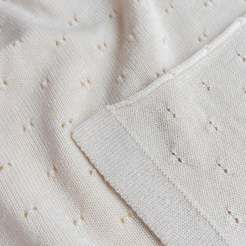 Hvid  Babydecke Bibi  Oat - Image 4