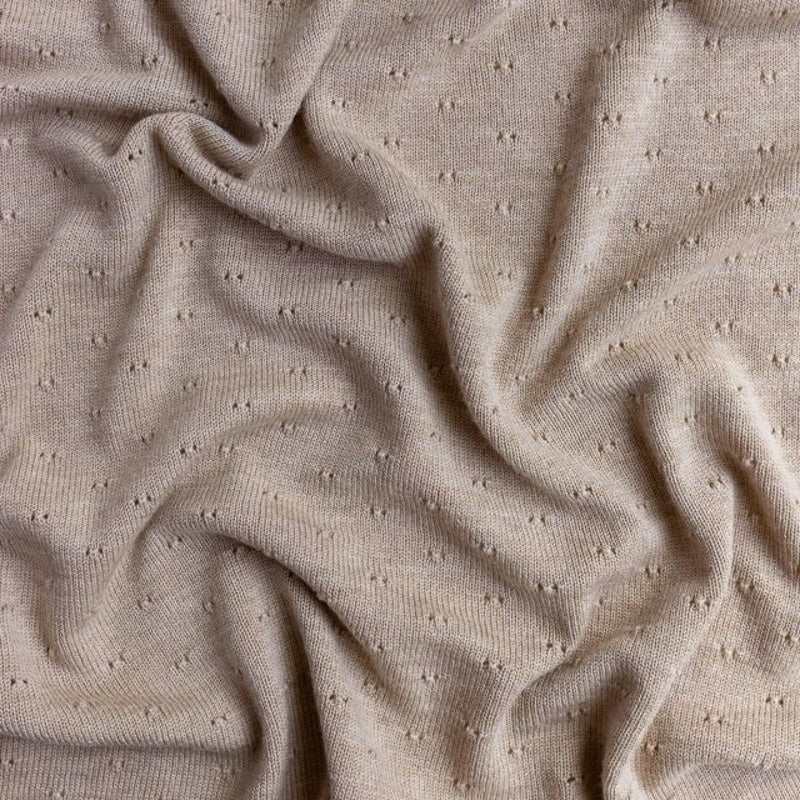 Hvid  Babydecke Bibi  Sand - Image 8