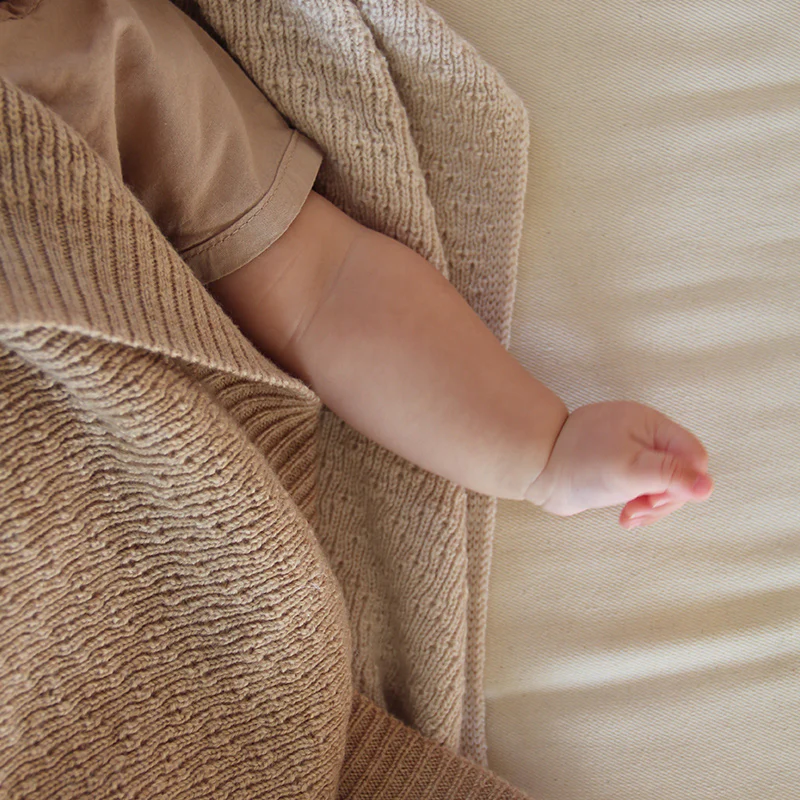 Hvid  Babydecke Dora  Sand - Image 6