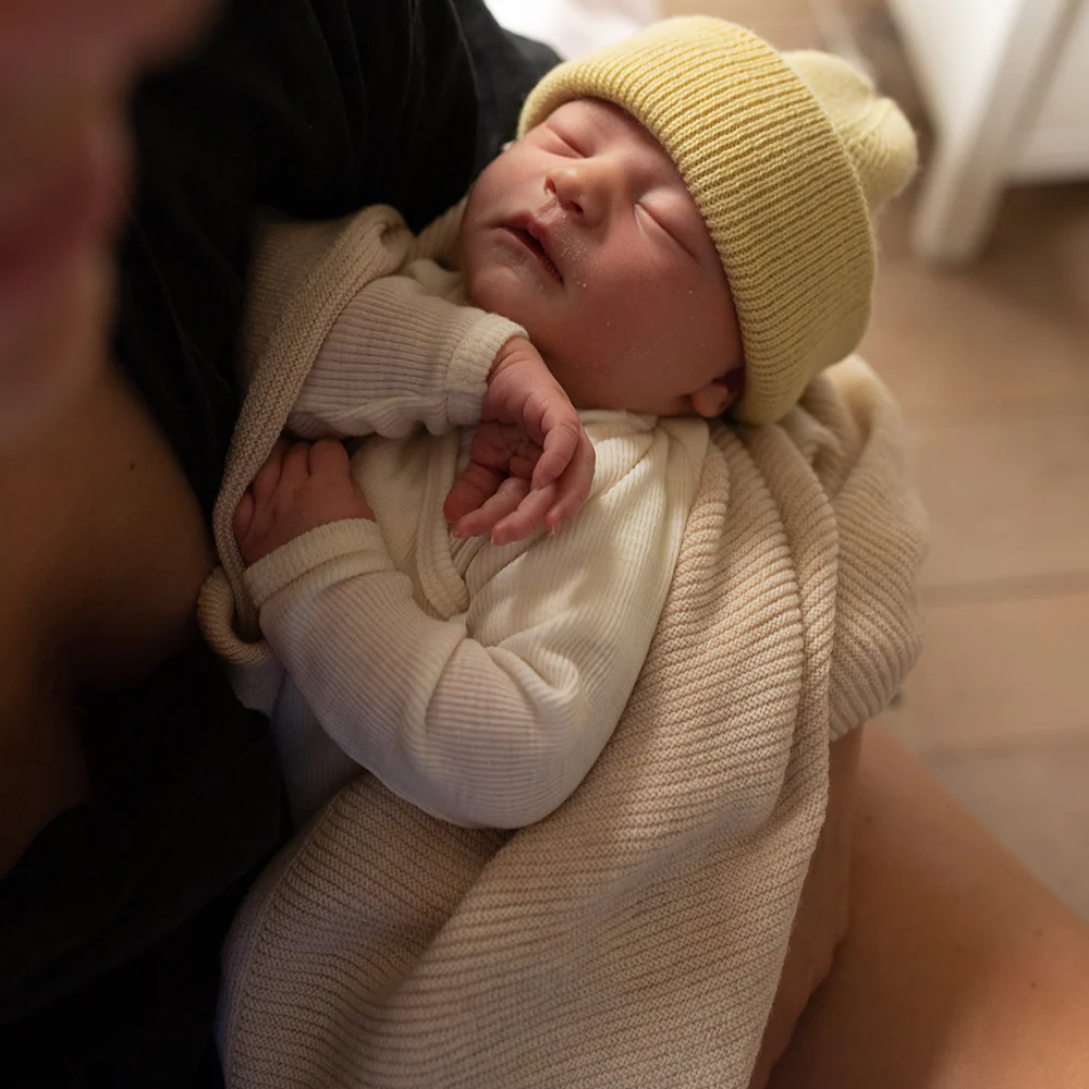 Hvid  Babydecke 'Gust'  Cream - Image 2