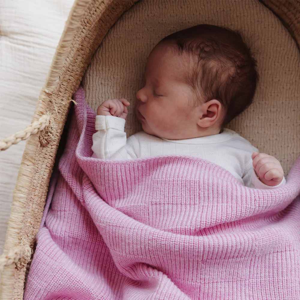 Hvid  Babydecke 'Ivy' Cotton Candy - Image 2