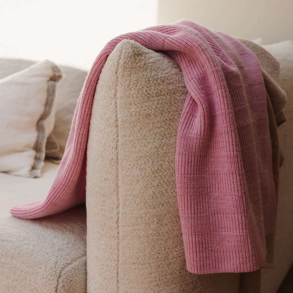 Hvid  Babydecke 'Ivy' Cotton Candy - Image 3
