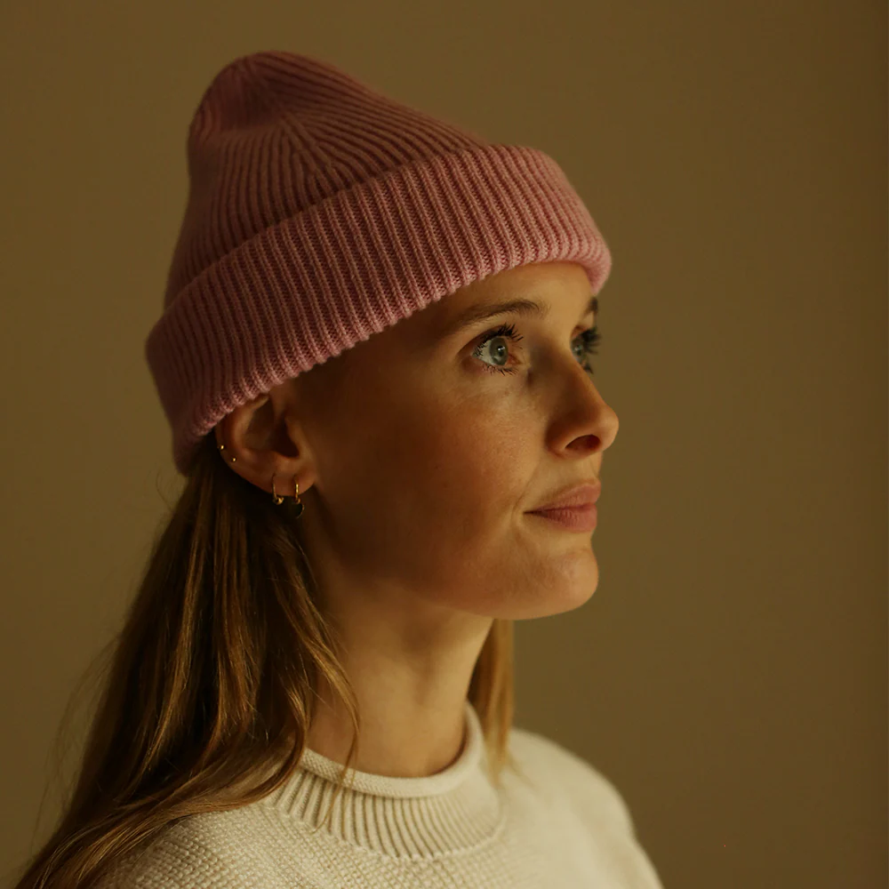 Hvid  Beanie Fonzie für Erwachsene Cotton Candy - Image 2