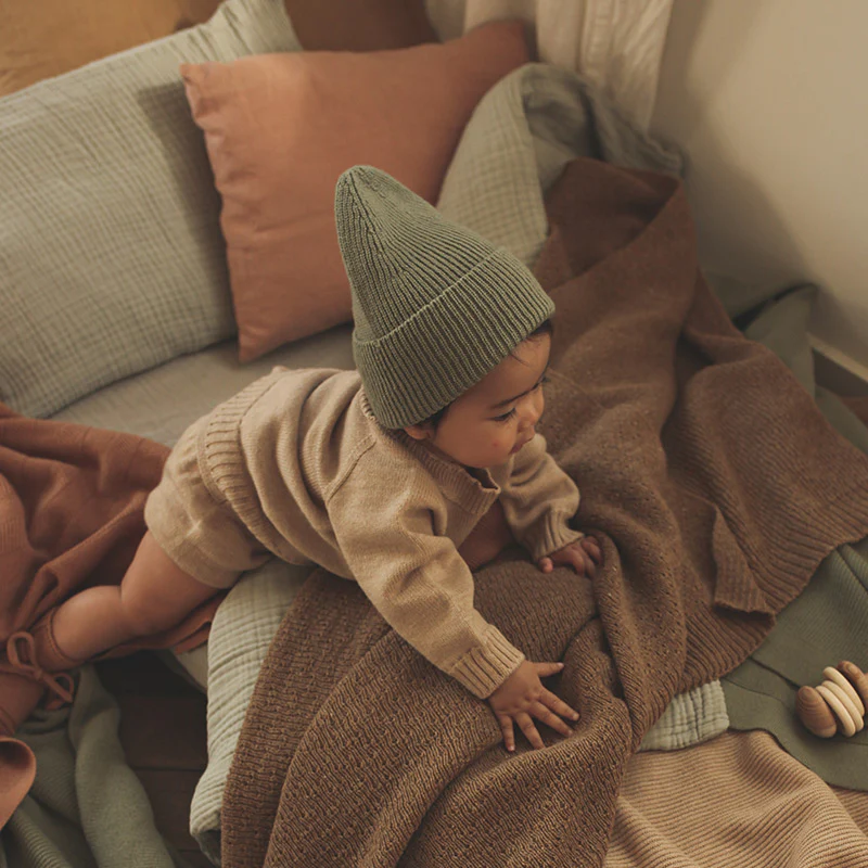 Hvid  Kids Beanie Fonzie  Artichoke - Image 3