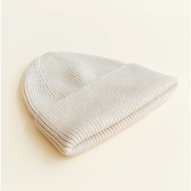 Hvid  Kids Beanie Fonzie  Cream - Image 3