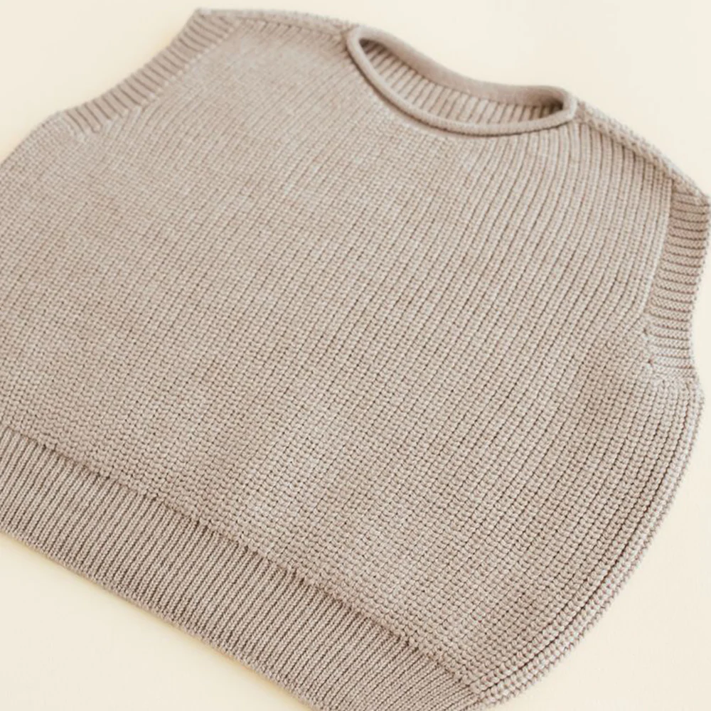 Hvid  Kinder Strickweste 'Harvey'  Sand - Image 2