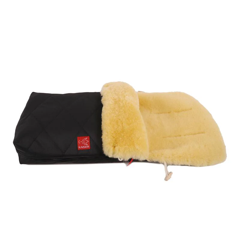 Kaiser  Lammfell Kinderwagenfusssack 'Natura'  Schwarz - Image 3