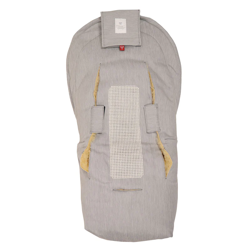 Kaiser  Lammfell Fusssack 'Emma' für Babyschale/Babywanne  Denim Light Grey - Image 4