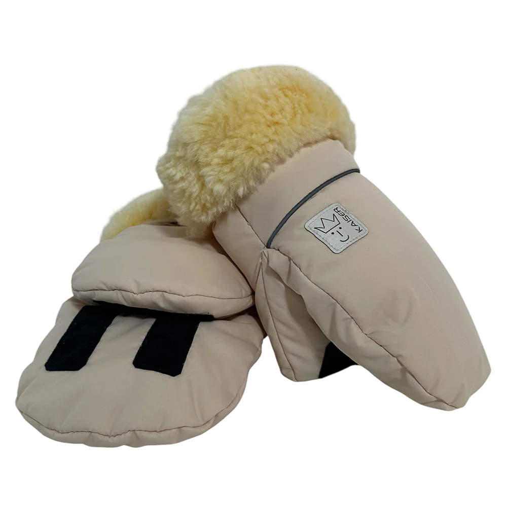 Kaiser  Lammfell Kinderwagen Handschuhe 'Reflect' Cream - Image 4