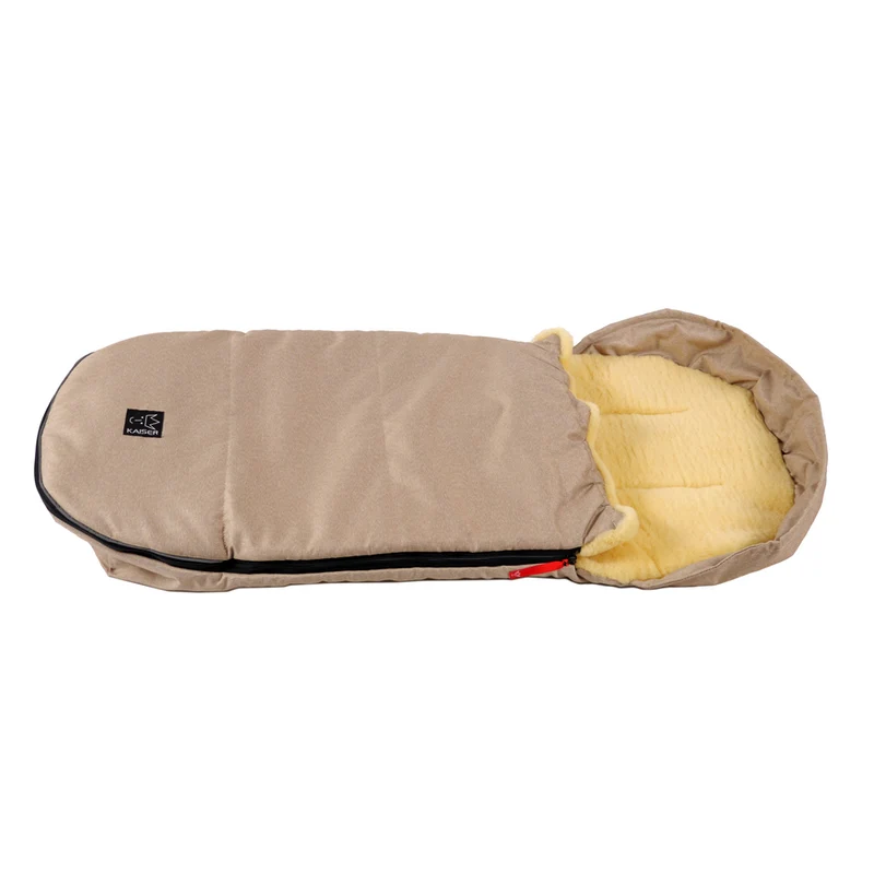 Kaiser  Lammfell Kinderwagenfusssack 'Lenny'  Sand Melange - Image 3