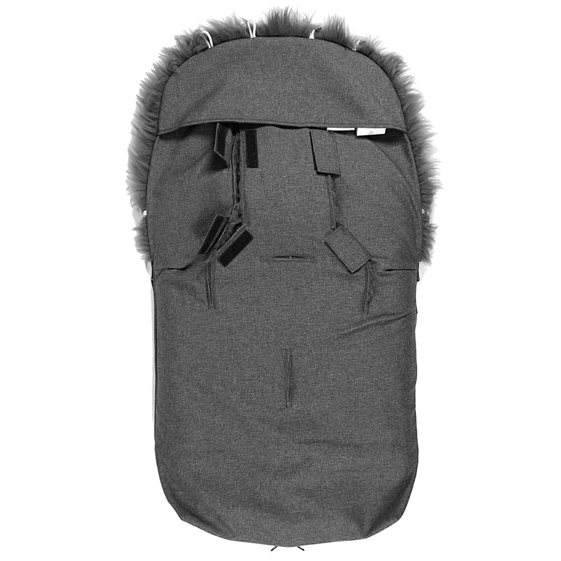 Kaiser  Lammfell Kinderwagenfusssack  'Nelly Early Grey' Anthracite Melange - Image 3