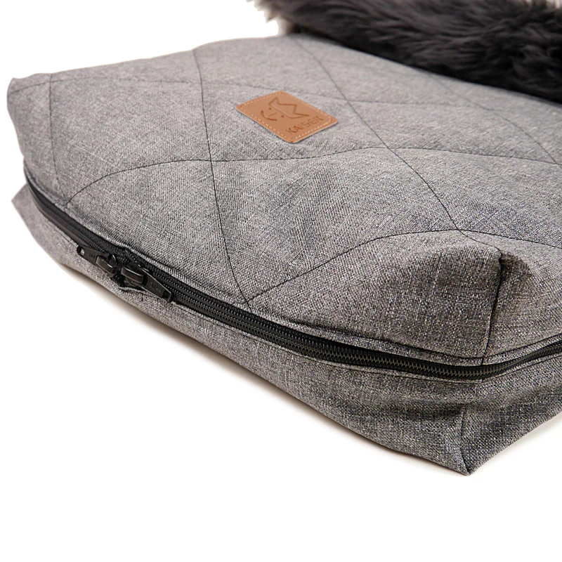Kaiser  Lammfell Kinderwagenfusssack  'Nelly Early Grey' Anthracite Melange - Image 5