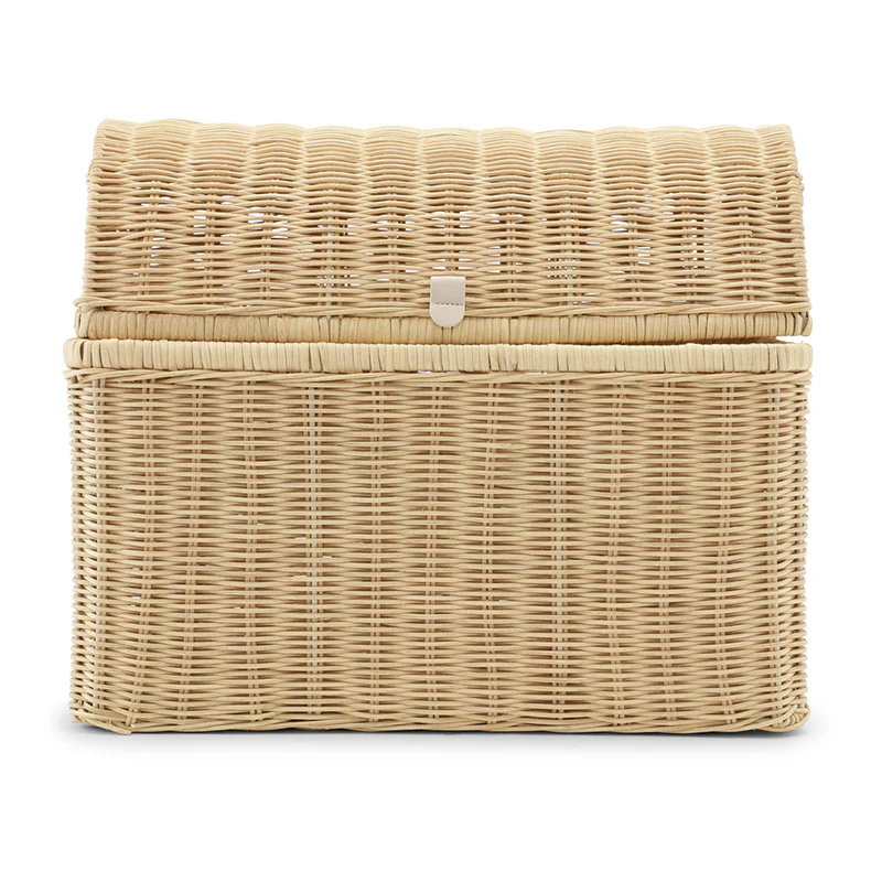 Kas Kopenhagen 3er Set handgeflochtene Raffia Körbe Sand - Image 3