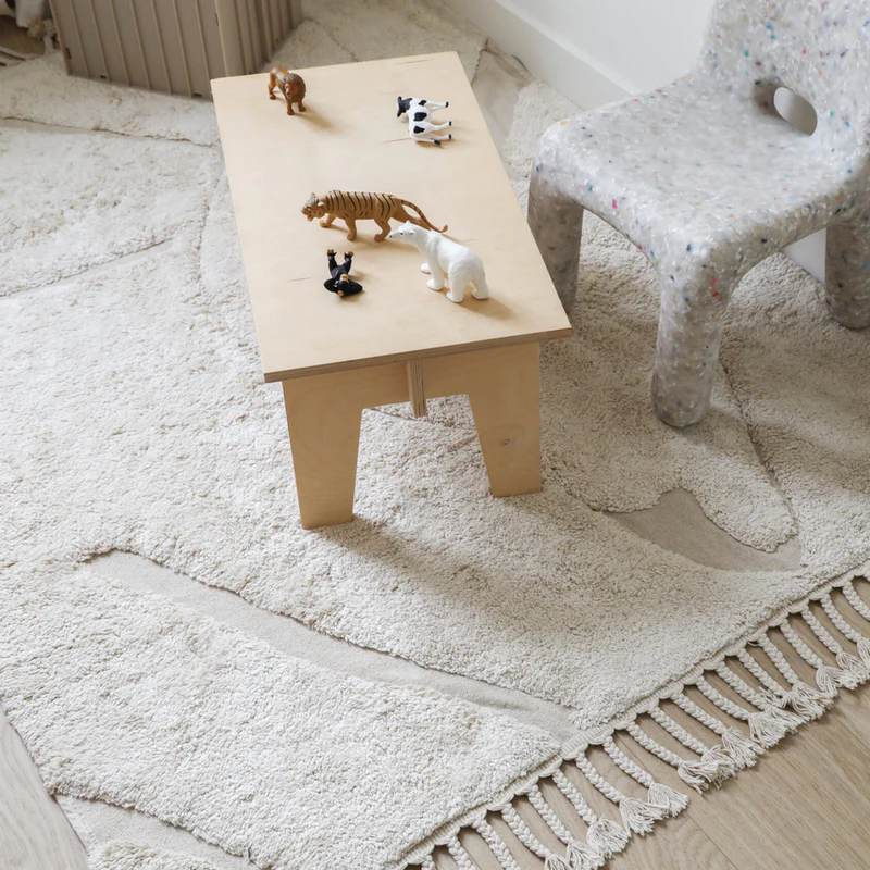 Kas Kopenhagen  Baumwollteppich 'Stone' waschbar  Beige - Image 3