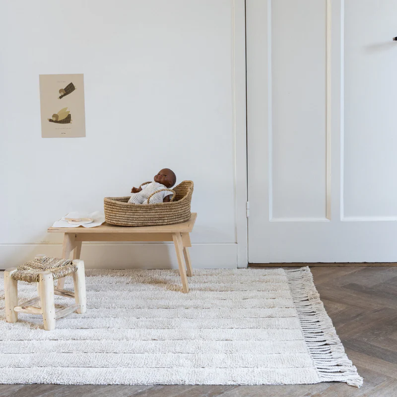 Kas Kopenhagen  Baumwollteppich 'Stripes' waschbar  Beige - Image 2