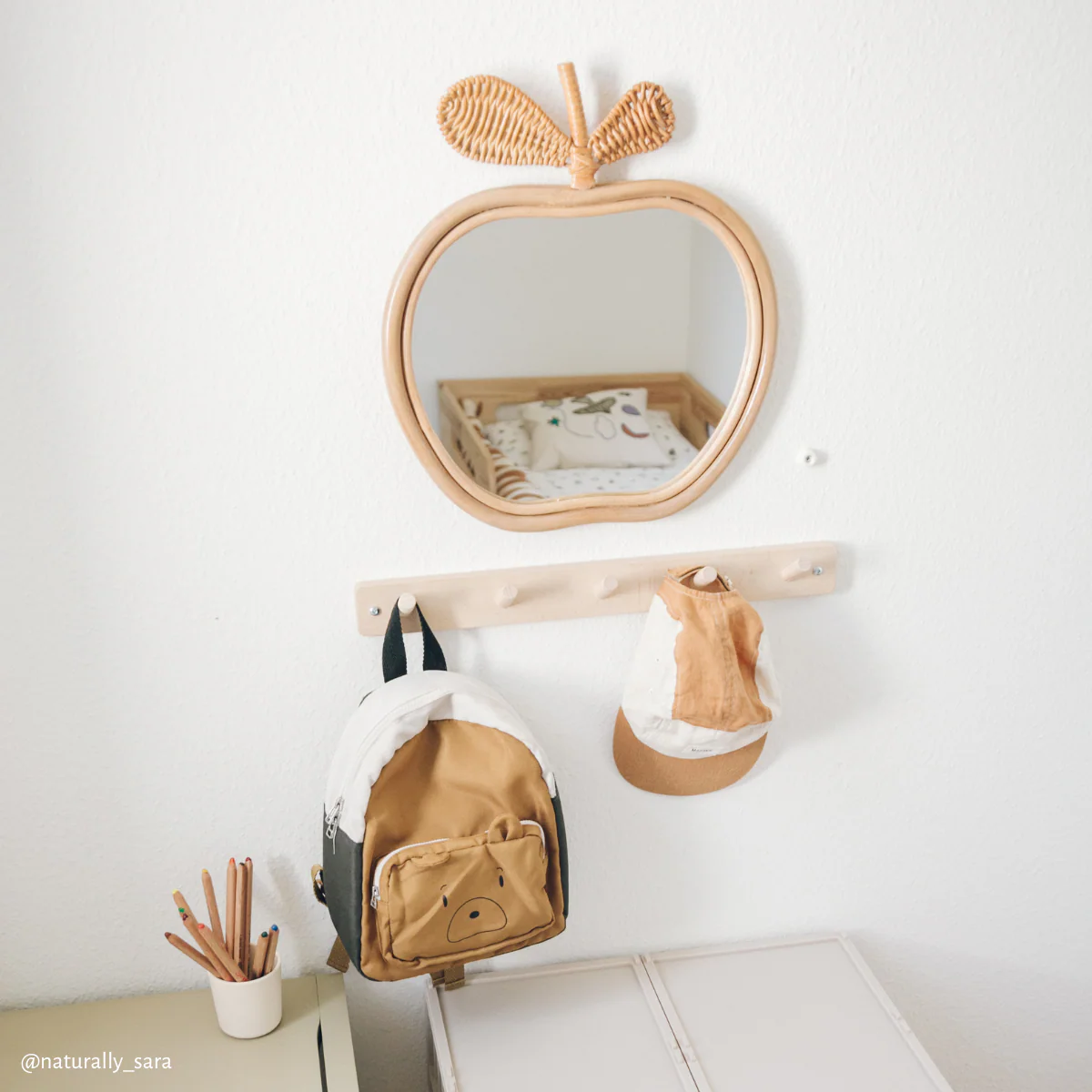 Kids Concept  Hakenleiste mit 5 Haken 'Saga'  Natur - Image 2