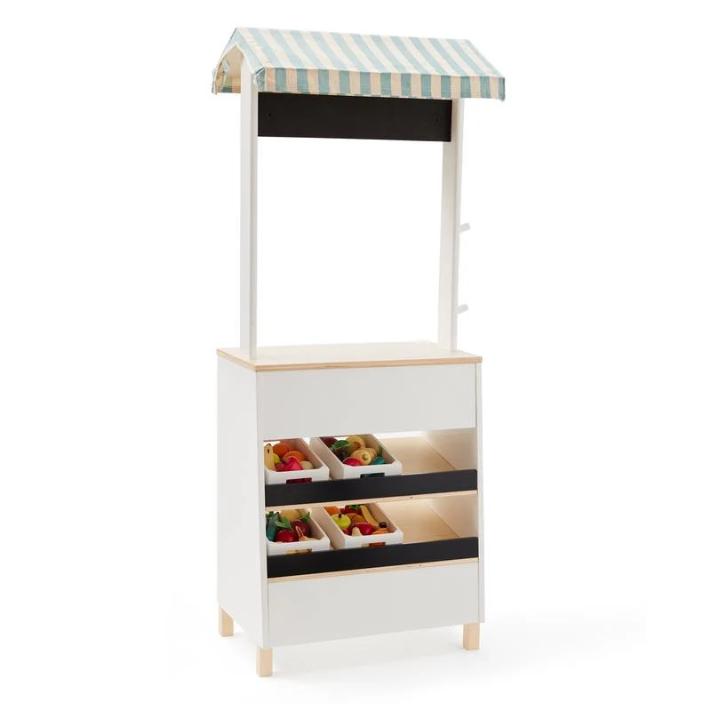 Kids Concept  Marktstand Bistro  Weiss/Natur - Image 3
